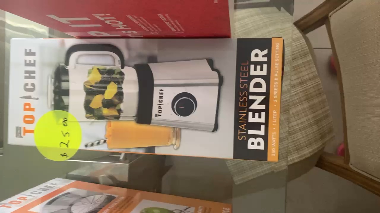 Top Chef Stainless Steel Blender - Brand New